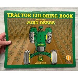 John Deere Tractor Vintage Coloring Book, Harvest Moon Graphics